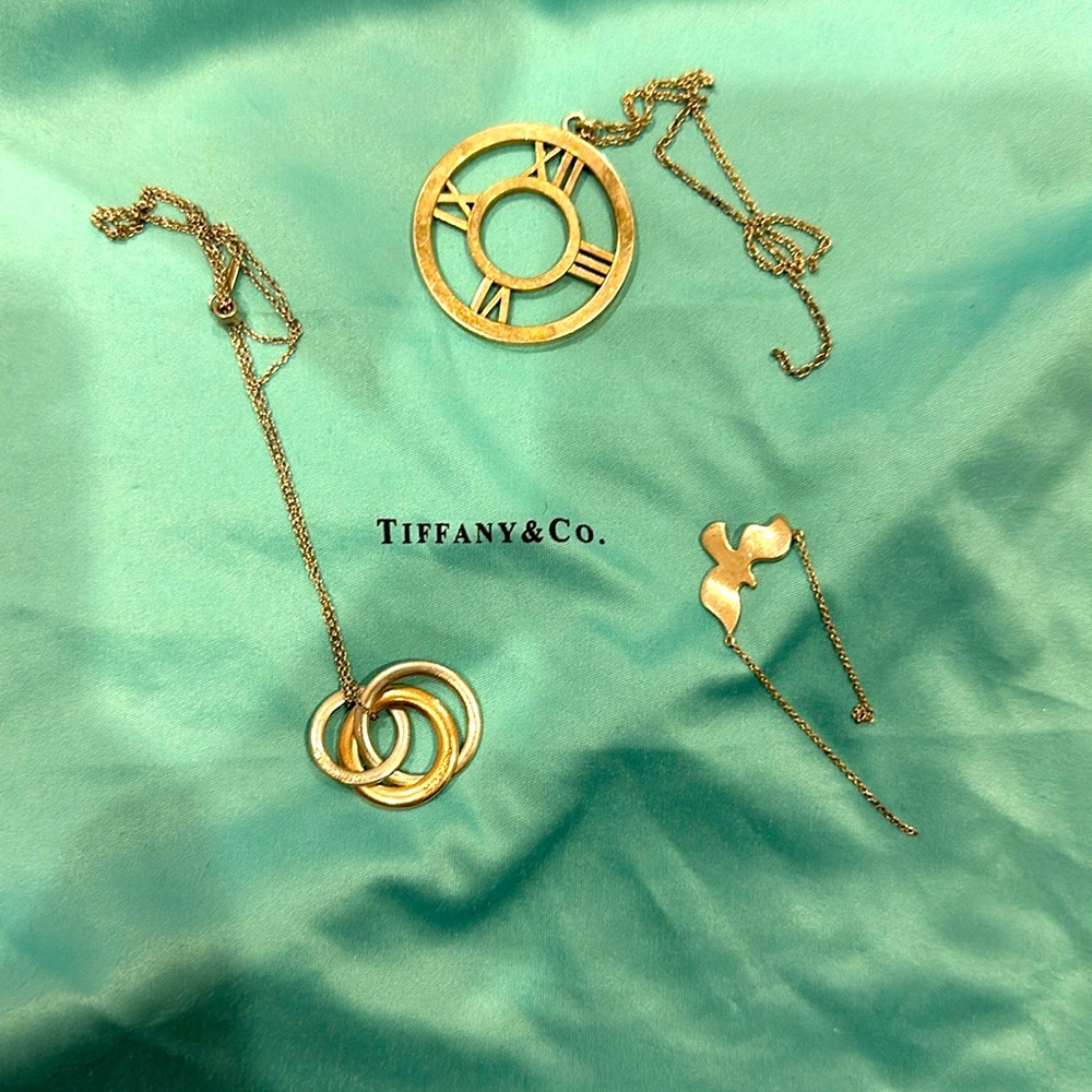 Tiffany and Company, Sterling, silver and Rubedo Necklaces. Need fixing. Cleaned - Picture 1 of 1
